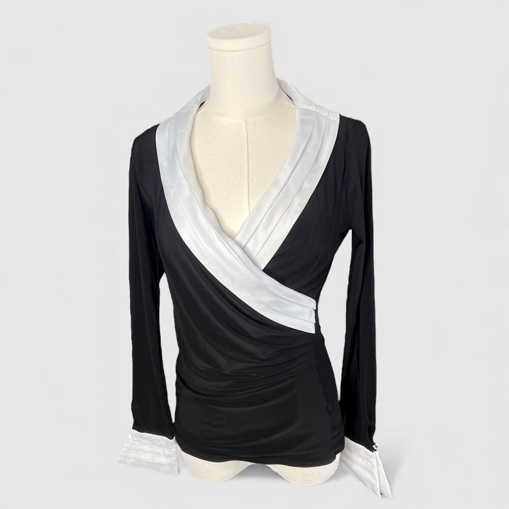 White House Black Market Office Siren Long Sleeve Top